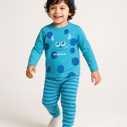 Babyhug Disney Single Jersey Knit Full Sleeves with Sulley Graphic - Blue-image-20