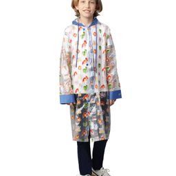 CITIZEN Marvel Avengers Featuring Full Sleeves Characters Designed Hooded Raincoat - Transparent-image-1