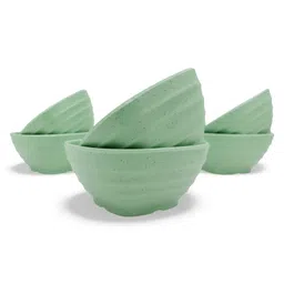 Superware Melamine Classic Plus Soup Bowl Set 4.5 Inch - Green Sand (Set of 6)-picture-27