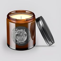 Pratha Black & Brown 1 pieces Jar Candle-6