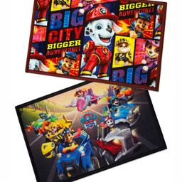 Athom Living 2-Pcs Blue & Red Cartoon Printed Anti-Skid Doormat-15