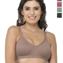 College Girl Pack Of 4 Full Coverage Lightly Padded Minimizer Bra-55