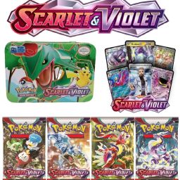 Pokemon Scarlet & Violet(VStar,VMax,V & Basic Cards) Tin with 4 Booster Pack-image-2