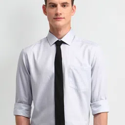 Arrow Men Manhattan Spread Collar Micro Ditsy Printed Cotton Slim Fit Formal Shirt-picture-38