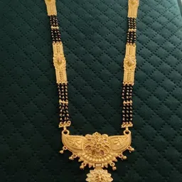 V.K.PAYAL.JEWELLERY Gold-Plated Artificial Beaded Mangalsutra-picture-12