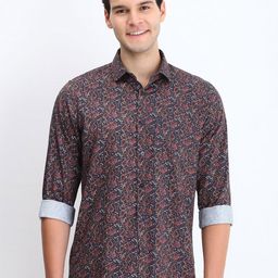 Allen Solly Men Classic Spread Collar Ethnic Motifs Printed Cotton Slim Fit Casual Shirt-image-23