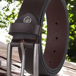 Metronaut Men Textured Leather Formal Belt-image-58