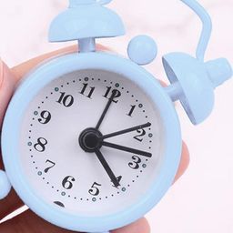 ASIDEA White Vintage Metal Analog Mini Alarm Clock-28
