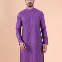 AURIK Men Flared Sleeves Thread Work Kurta-picture-22