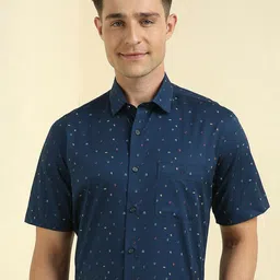Allen Solly Printed Slim Fit Spread Collar Cotton Formal Shirt-image-17