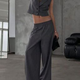 JC Mode Notched Lapel Collar Waistcoat With Trousers Co-Ords-picture-38