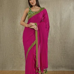 SALWAR STUDIO Pure Cotton Saree-picture-22
