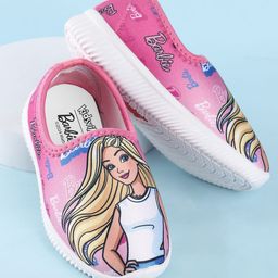Kids Ville Girls Barbie Printed Casual Shoes-image-93