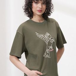 Street By Tokyo Talkies Women Graphic Printed Round Neck Oversized T-shirt-image-69