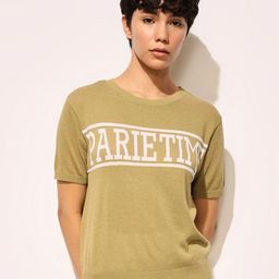 ONLY Women Typography Printed Pockets T-shirt-image-51