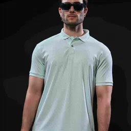 MAXZONE Men Printed Polo Collar T-shirt-image-12