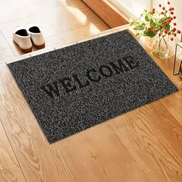 Kuber Industries Grey Printed Anti-Slip Doormats-43