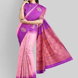 Avyay Creation Woven Design Zari Silk Blend Kota Saree-image-2