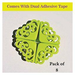 Syga Silicone Hollow Out Style Edge Guards Pack of 8 - Green-image-6