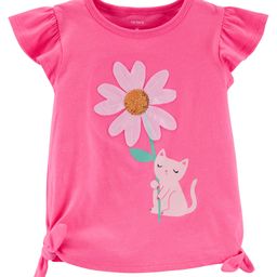 Carter's Daisy Cat Jersey Top - Pink-picture-5