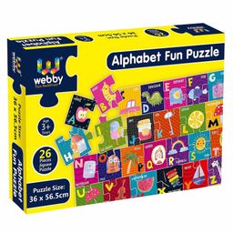 Webby Big Size English Alphabets Themed Jigsaw Floor Puzzle - 26 Pieces-image-35