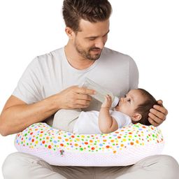 VParents Bluebell  Multipurpose Baby Feeding Nursing Cum Maternity Pillow for New Born - Green-image-97