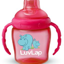 Luv Lap Hippo Anti Spill Spout Sipper Cup Pink - 225 ml-image-22