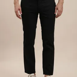 Turtle Men Printed Relaxed Skinny Fit Chinos Trousers-image-88