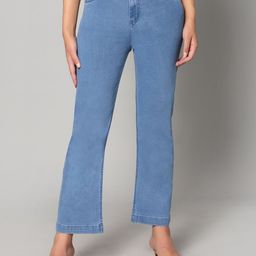 Rea-Lize Women Bootcut High-Rise Acid Wash Stretchable Jeans-image-78