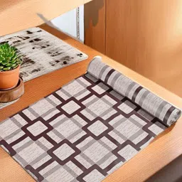 REVEXO Grey & Brown Printed Water-Resistant Shelf Liner-image-101