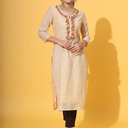 Sangria Women Printed Chanderi Cotton Kurtas-picture-48