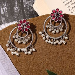 VENI Contemporary Chandbalis Earrings-image-63