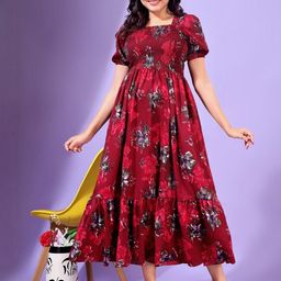 PTVIZE Peter Pan Collar Fit & Flare Dress-image-33