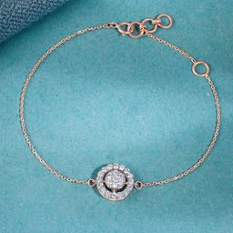 GIVA 18KT Rose Gold Chamomile Diamond Bracelet-picture-44