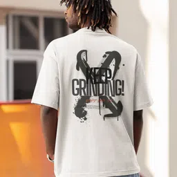 TheBTclub Men Activchill Typography Printed Cotton Oversized T-shirt-picture-23
