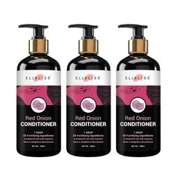 ELIBLISS Set Of 3 Red Onion Conditioner With Aloevera-300ml Each-28