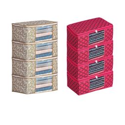 AMAK INC Multicoloured Fabric Multi-Utility Wardrobe Organisers-picture-24