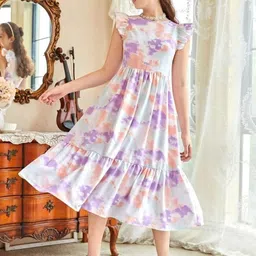 Miss & Chief Floral Print Fit & Flare Dress-image-98