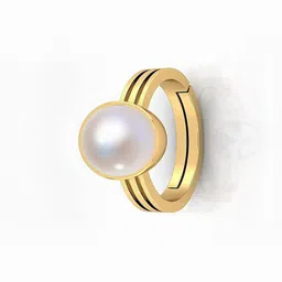 GenZcomplex Gold Brass Pearls Finger Ring-picture-10