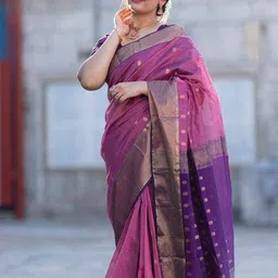 HERE&NOW Woven Design Zari Banarasi Saree-picture-38
