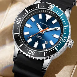 GIORDANO Men Dial & Bracelet Style Straps Analogue Watch GZ-50103-02-Blue-image-54