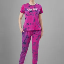 TITTLI Women Tie and Dye Printed Night suit-picture-17