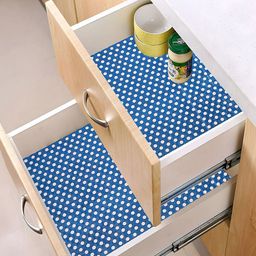 Kuber Industries Blue & White 3 Pieces Printed Water Resistant Shelf Liner Organisers-image-80