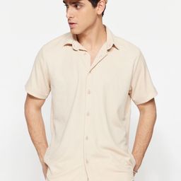 Trendyol Men Spread Collar Textured Casual Shirt-picture-41