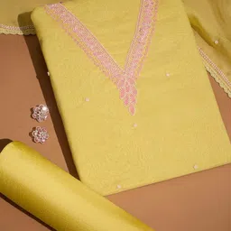 Taneira Embroidered Unstitched Dress Material-image-10
