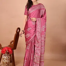 DIVASTRI Bandhani Poly Crepe Bandhani Saree-image-92