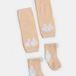 TIPY TIPY TAP Kids Teddy Patterned Ankle-Length Socks With Legwarmer-49