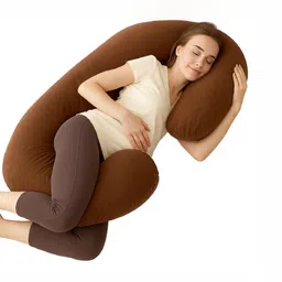 Pum Pum Brown MicroFiber Velvet Ultra Soft Maternity Pillow-image-35