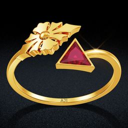 Joyalukkas Women 22KT Finger Ring Gold 1.54 Gm-image-6