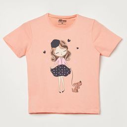 Fame Forever by Lifestyle Girls Printed Round Neck Pure Cotton T-shirt-image-83